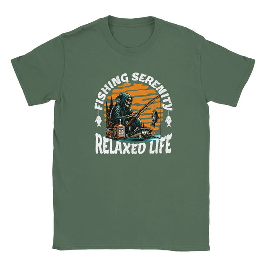 Relaxed Life – T-Shirt Designdetail Nahaufnahme