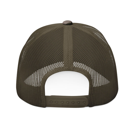 Wild Boys Camo Trucker Cap – Outdoor – T-Shirt Designdetail Nahaufnahme