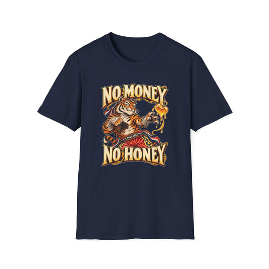 No Money No Honey – Thailand T-Shirt mit Muay-Thai-Tiger | Gildan 64000