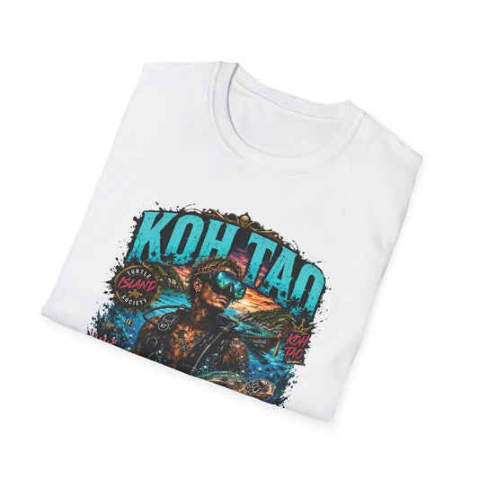 Koh Tao Dive Mafia Designdetail Taucher Artwork Thailand Streetwear Nahaufnahme