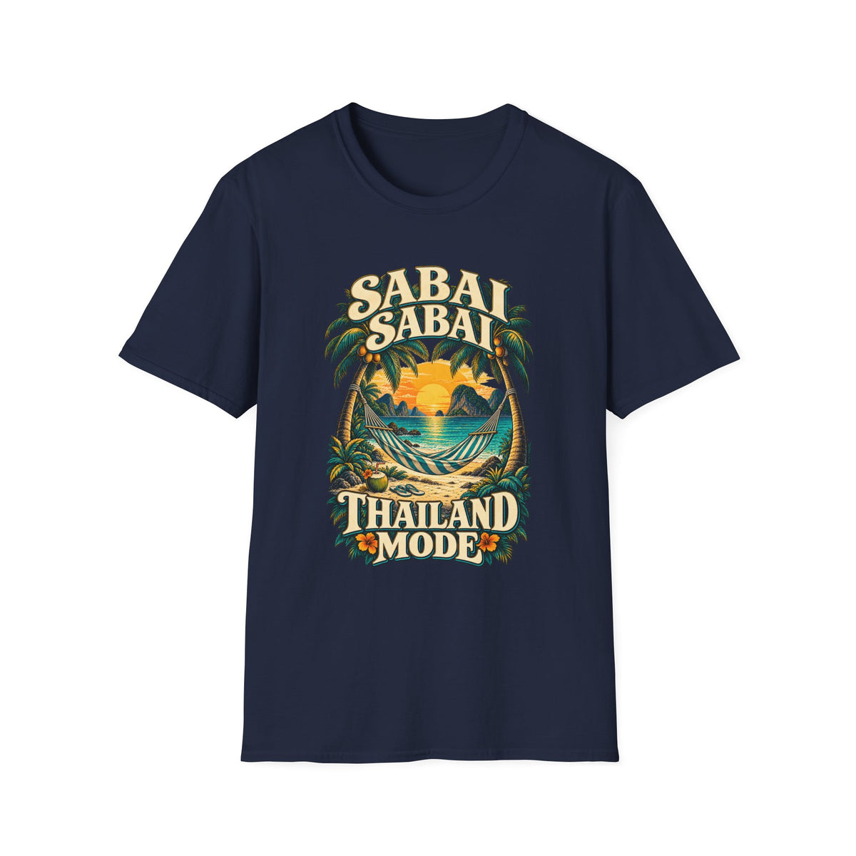Sabai Sabai T-Shirt — Thailand Mode Shirt Vorderansicht Farbvariante