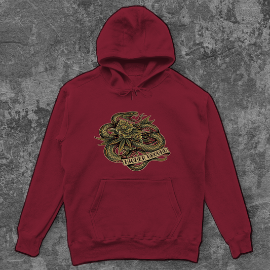 Higher Ground – Unisex Oversize Hoodie | Streetwear Style von Wild Boys – Hoodie Designdetail Nahaufnahme