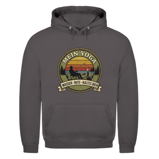 Mein Yoga – Angler Hoodie – Hoodie Designdetail Nahaufnahme