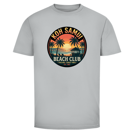 Koh Samui Beach Club T-Shirt – Thailand – T-Shirt Designdetail Nahaufnahme