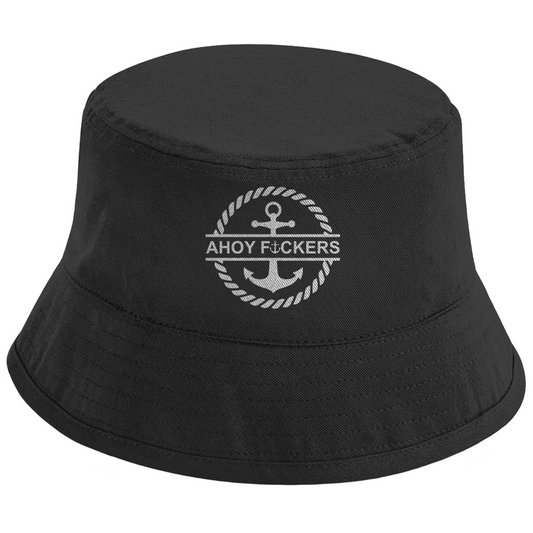 Bucket Hat ahoy – T-Shirt Designdetail Nahaufnahme