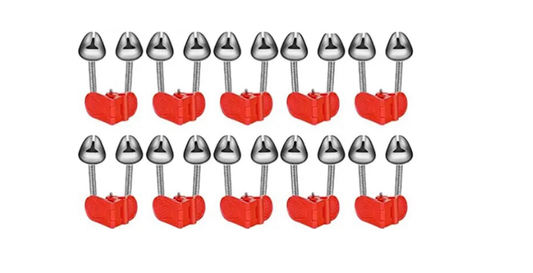 Glöckchen Bissanzeiger 10 Stück Waller Aal akustisch rote Clips Rutenspitze
