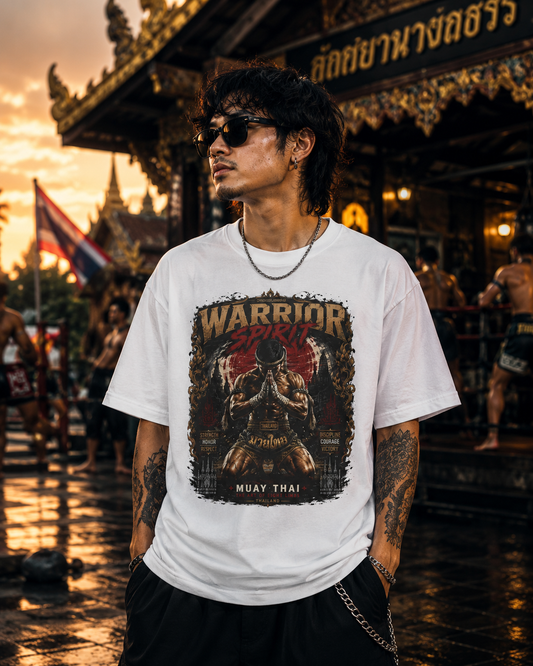 Thai Warrior T-Shirt – Muay Thai Streetwear Krieger Herren Damen