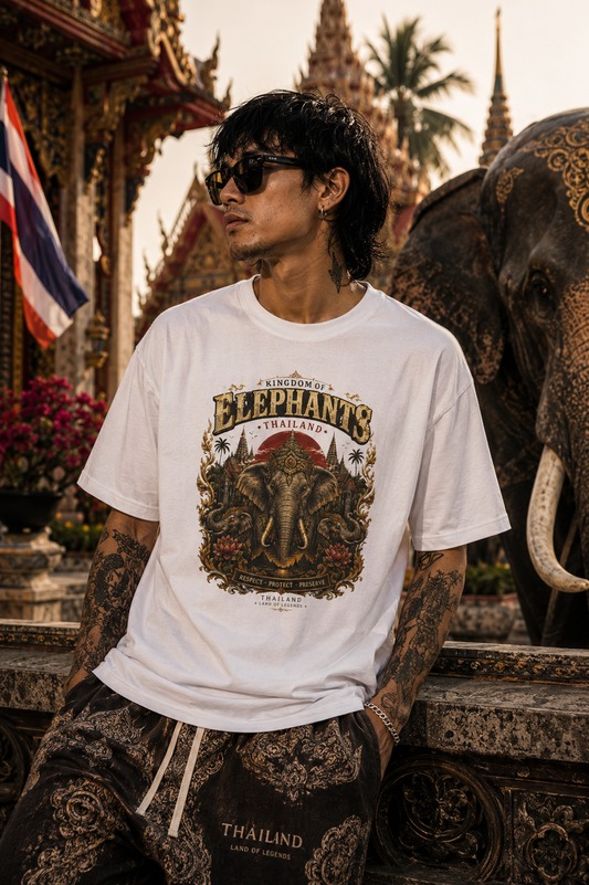 Kingdom of Elephants T-Shirt – Thailand Elefanten Streetwear