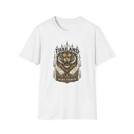 Tiger Crest T-Shirt — Thailand Warrior Badge Streetwear Herren Damen