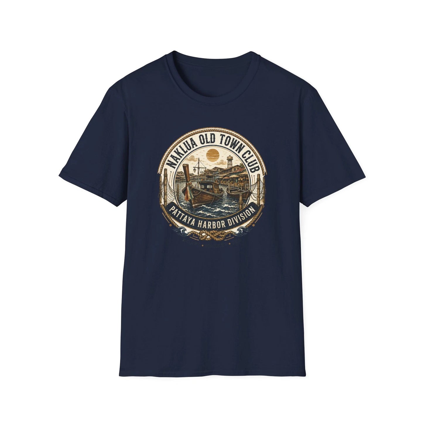 Naklua Old Town Club T-Shirt Pattaya Thailand Streetwear Groessentabelle