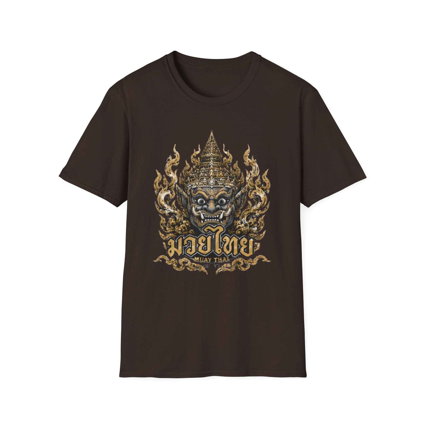 Muay Thai Yaksha Guardian T-Shirt Thai Boxing Asian Streetwear Unisex Graphic Tee