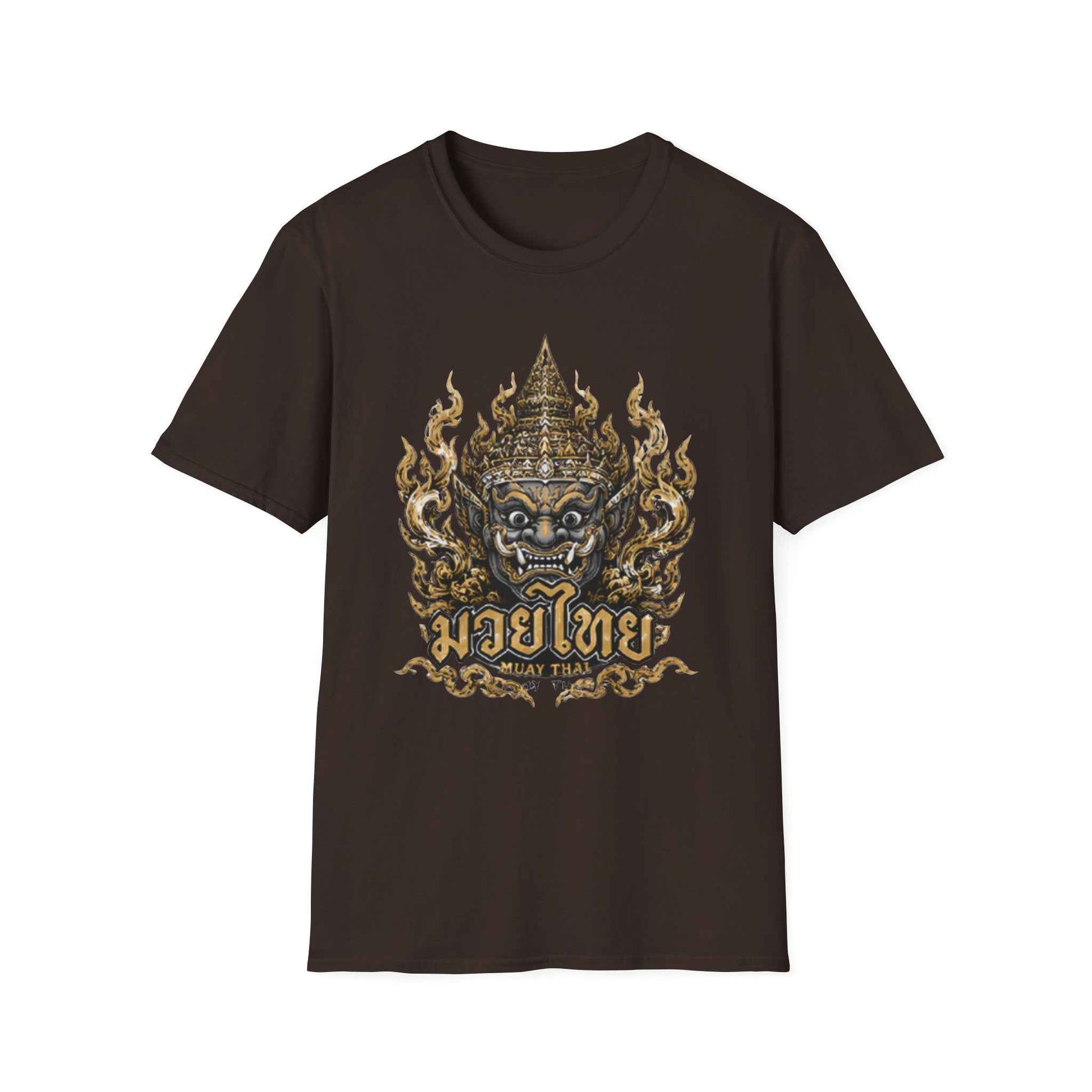 Muay Thai Yaksha Guardian T-Shirt Thai Boxing Asian Streetwear Unisex Graphic Tee