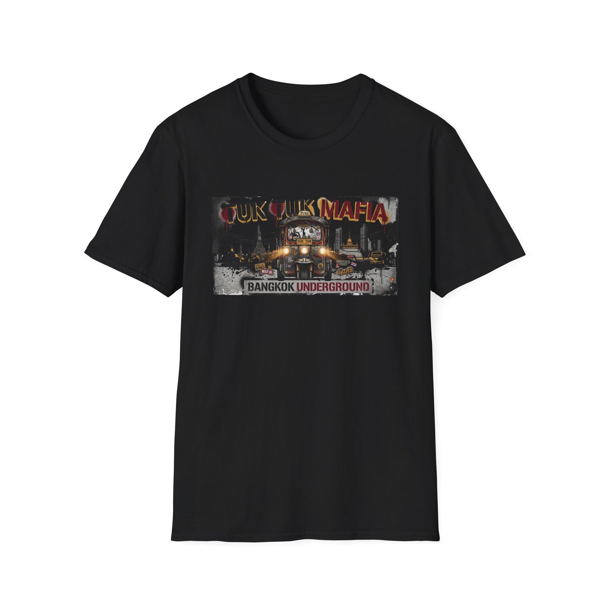Tuk Tuk Mafia T-Shirt — Bangkok Underground Streetwear – T-Shirt Frontansicht