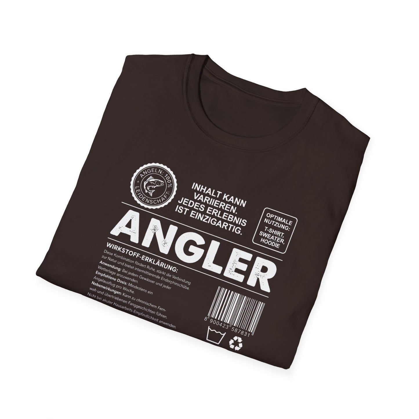 Angler T-Shirt Herren · Wirkstoff-Erklärung – Lustiges Angel-Statement Tee | Wild Boys Fishing