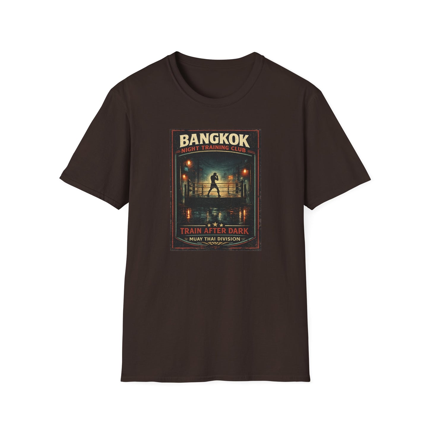 Bangkok Night Training Club T-Shirt Navy Muay Thai Graphic Tee Unisex