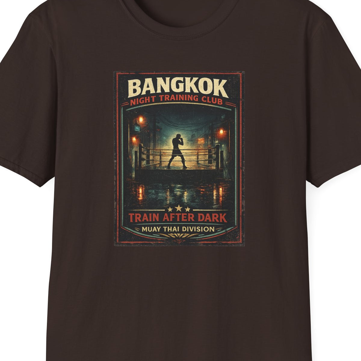 Navy Bangkok Night Training Club T-Shirt – Design Nahaufnahme