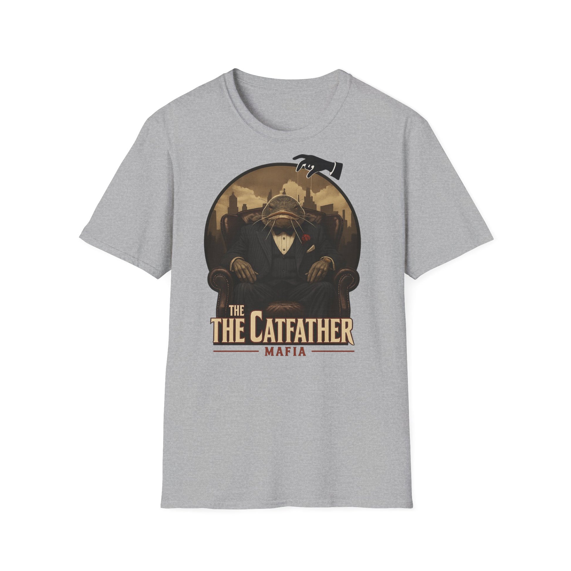 Mafia Fisherman T-Shirt, Men Women Unisex Tee, Angel Tees, Wels Fish Design Shirt, Fishing Gift – T-Shirt Größentabelle