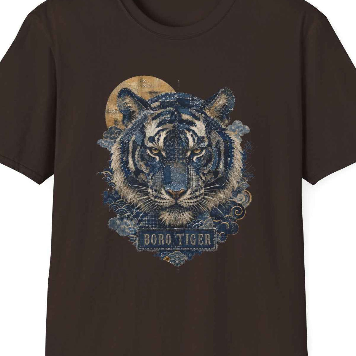 Boro Tiger T-Shirt – Vintage Japanese Streetwear | Wild Boys – Design Nahaufnahme
