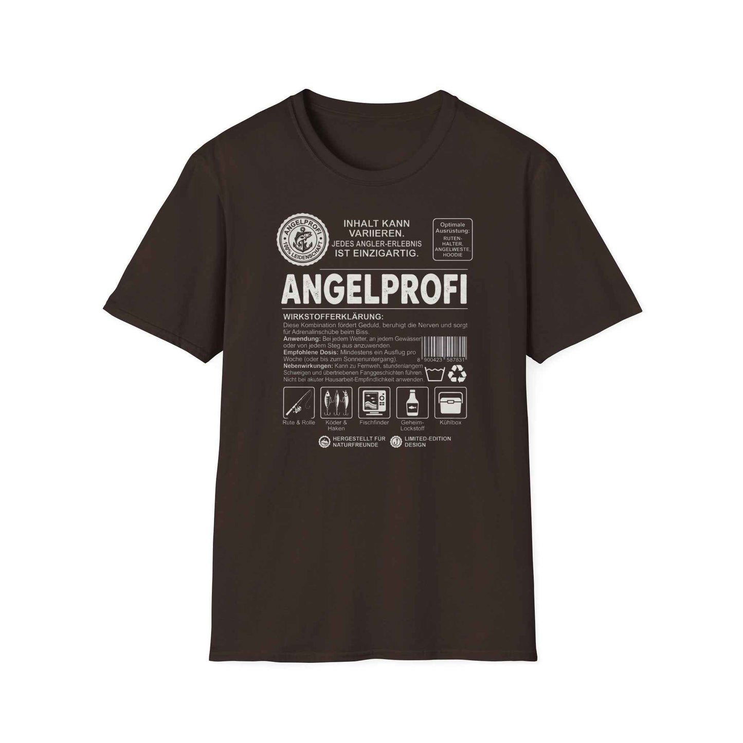 Angel Profi T-Shirt Herren – T-Shirt Designdetail Nahaufnahme