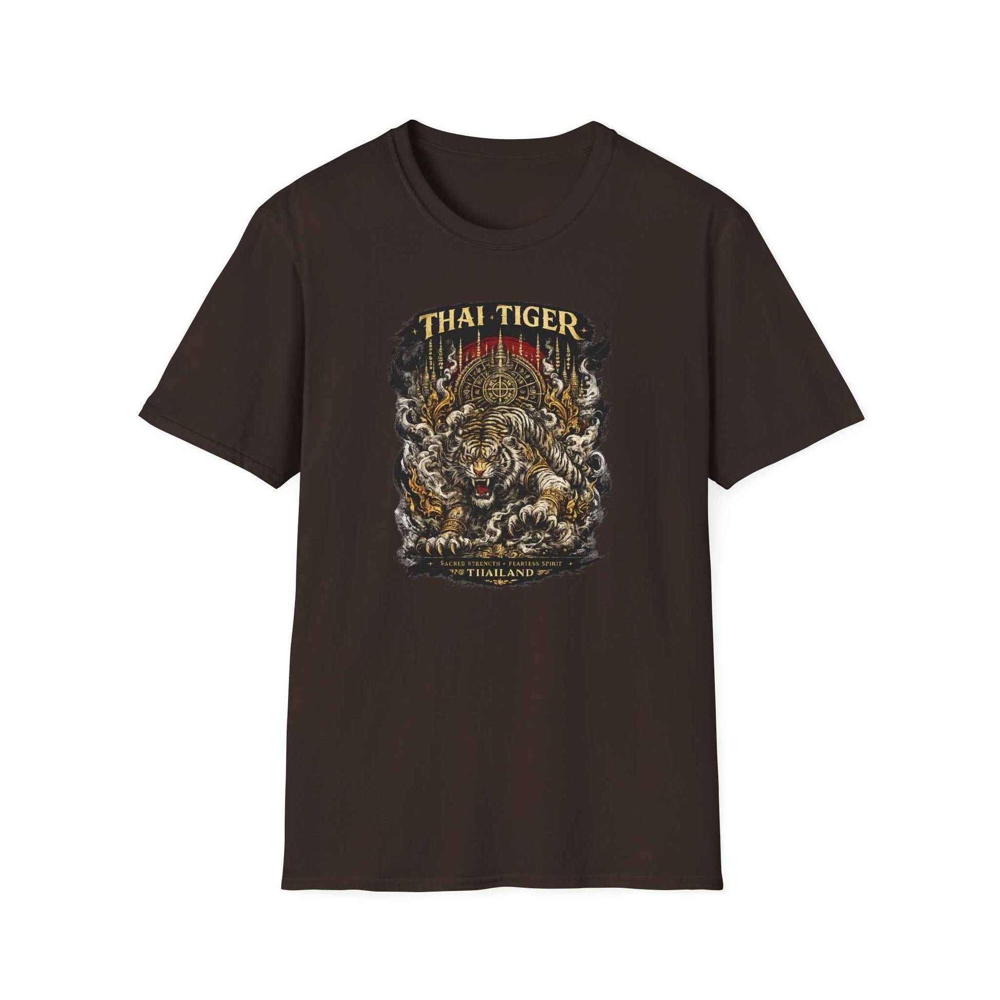 Thai Tiger T-Shirt – Muay Thai & Asian Streetwear mit Tiger-Print Herren Damen