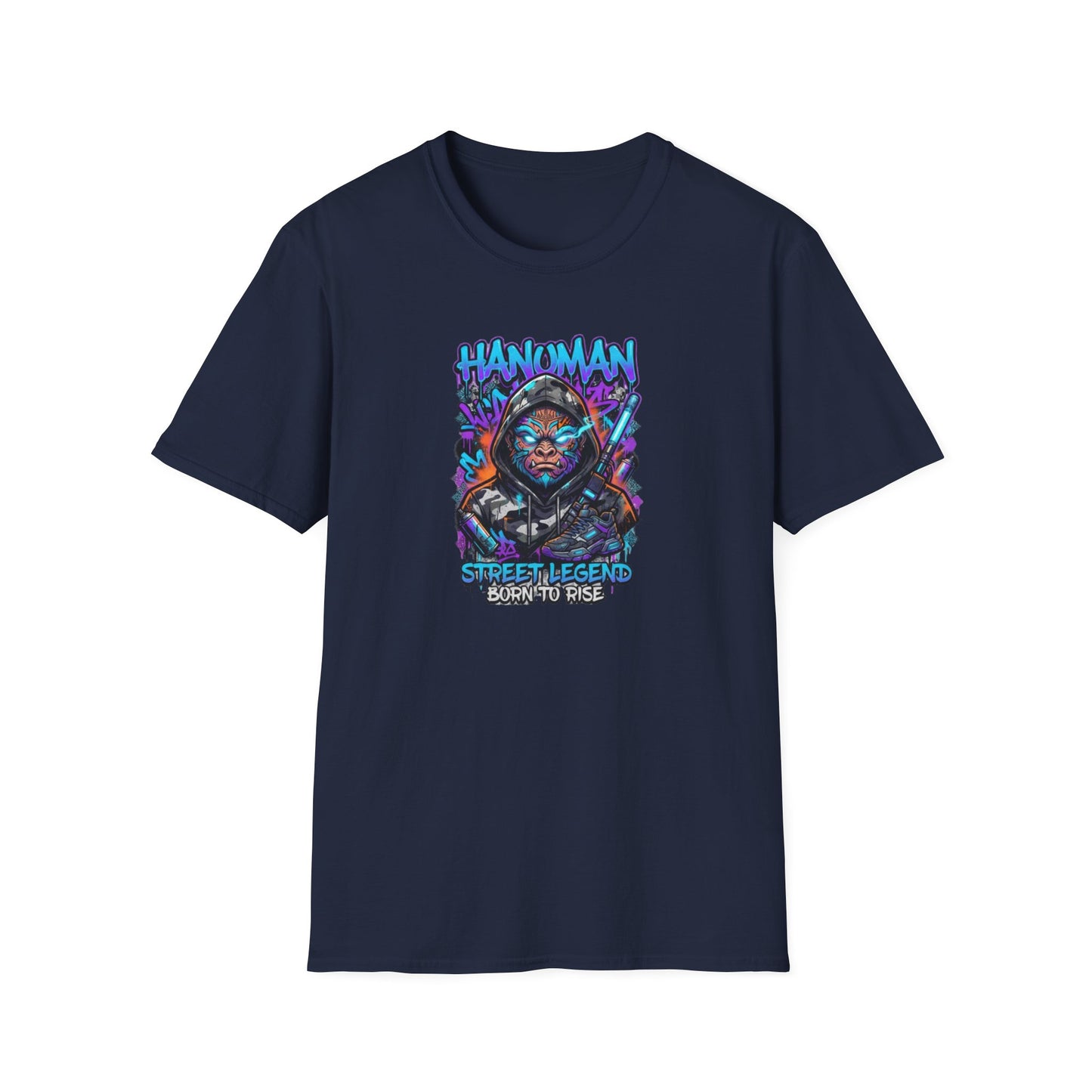 Hanuman T-Shirt Navy — Graffiti Streetwear Vorderansicht