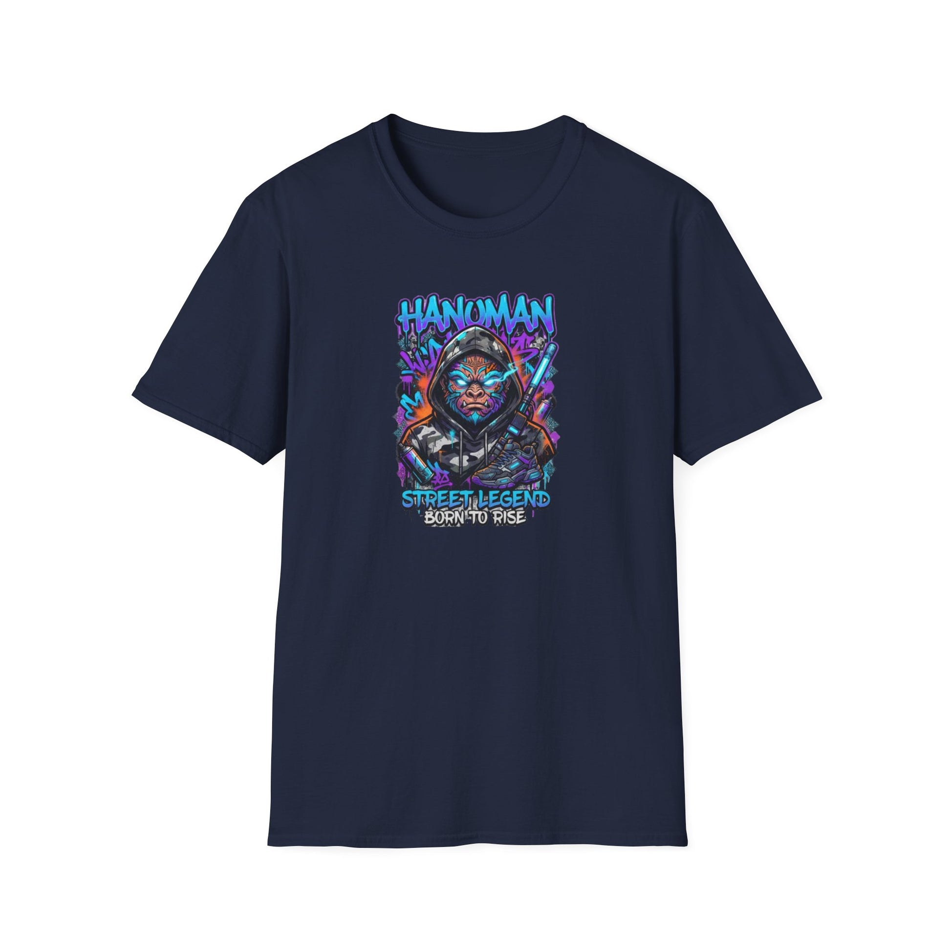 Hanuman T-Shirt Navy — Graffiti Streetwear Vorderansicht