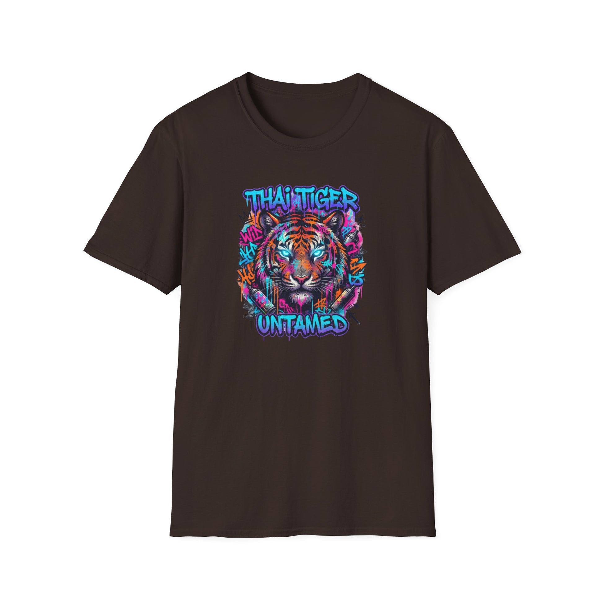 Thai Tiger Untamed T-Shirt Rückansicht — Asian Streetwear