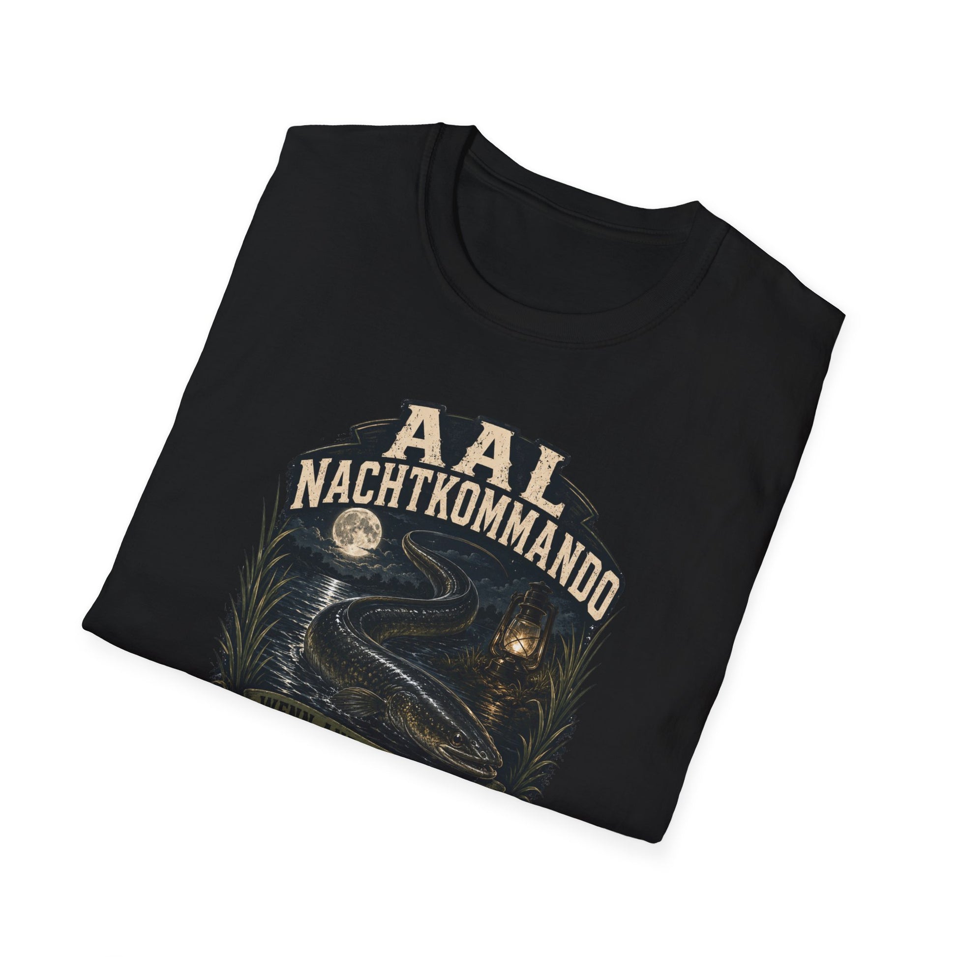 Aal Nachtkommando T-Shirt — Angler Geschenk Nachtangler Farbvariante