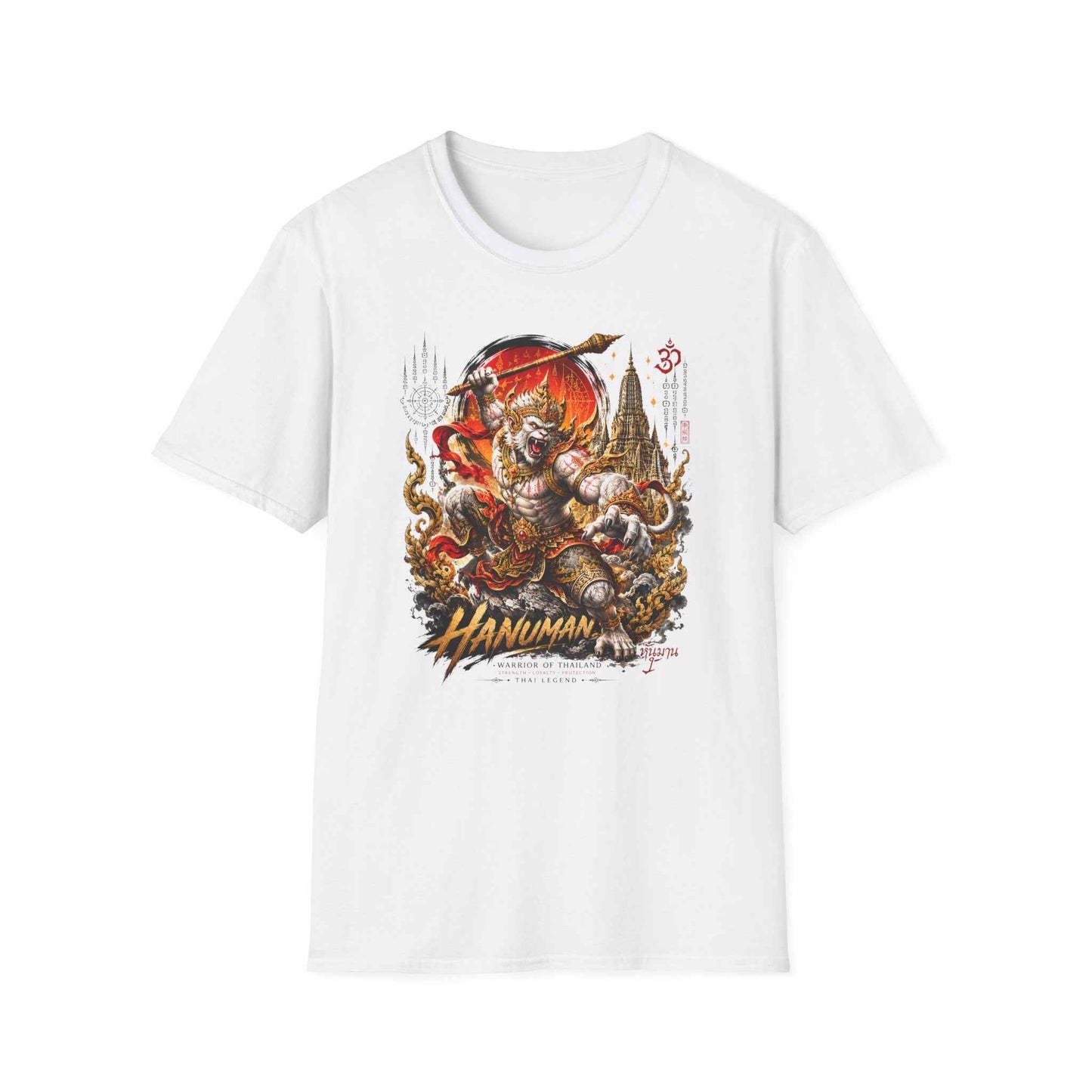 Hanuman T-Shirt — Muay Thai Sak Yant Thai Streetwear Herren Damen
