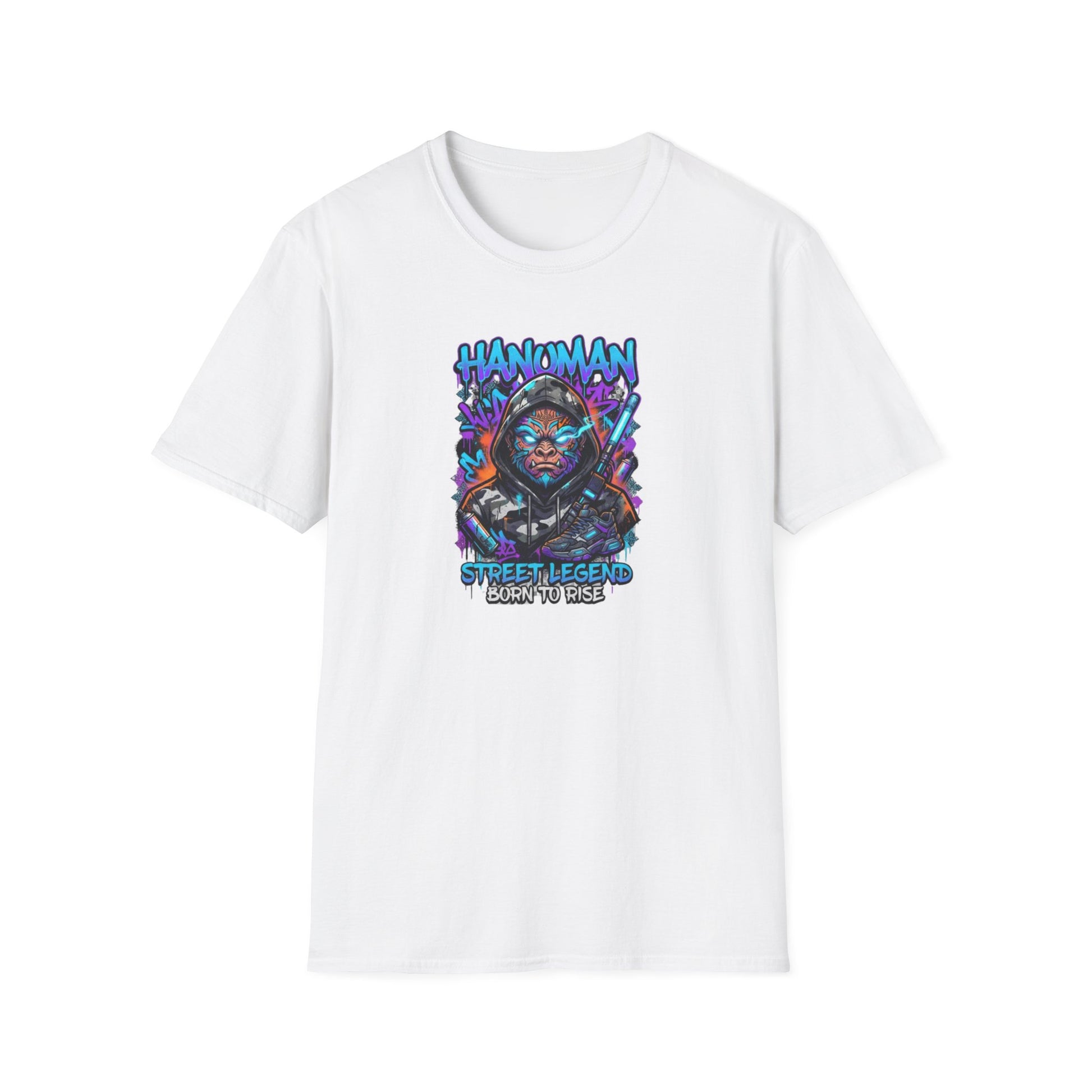 Hanuman T-Shirt weiß — Urban Streetwear Graffiti Design Geschenk