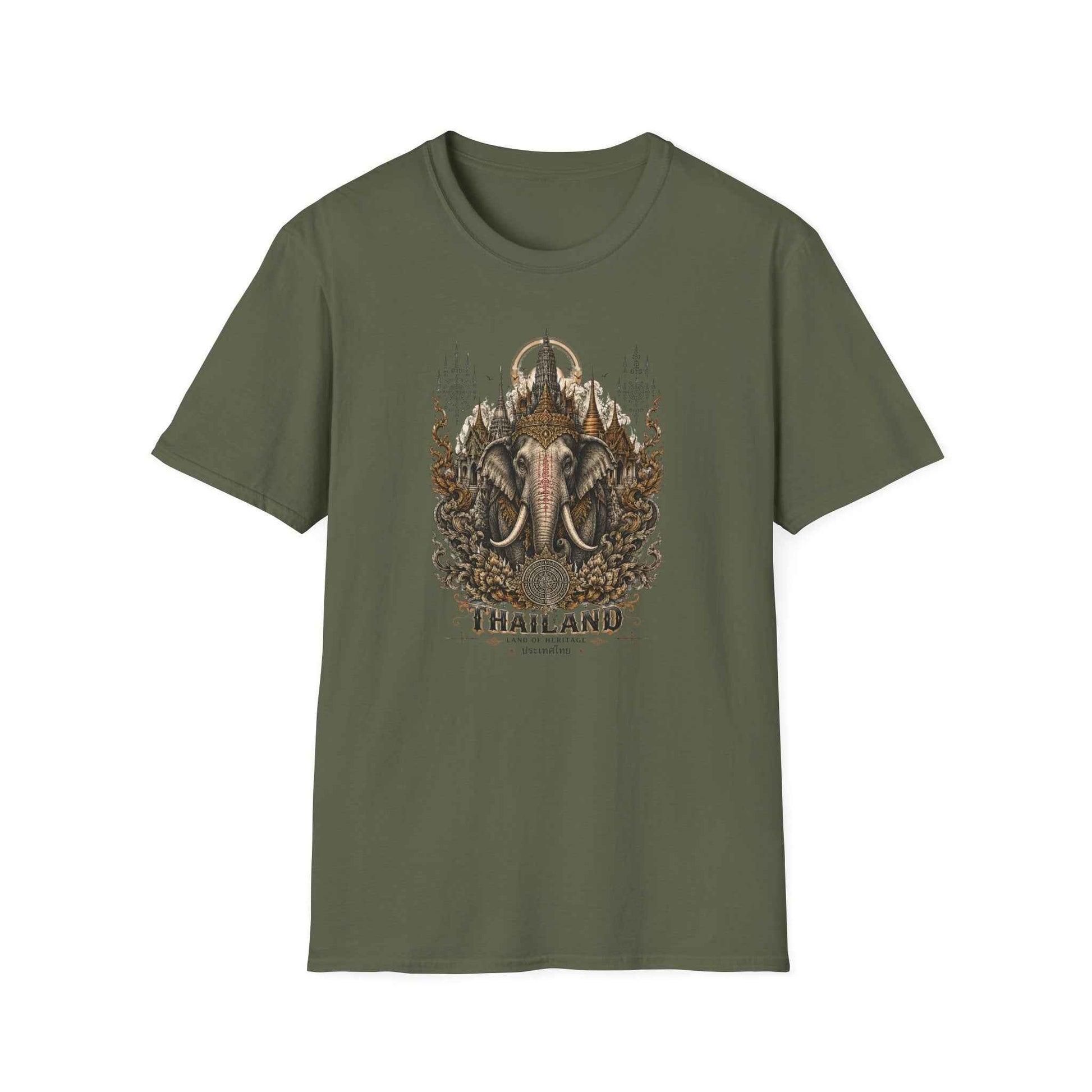Thailand Elefant T-Shirt Rückansicht — Thai Streetwear Herren Damen