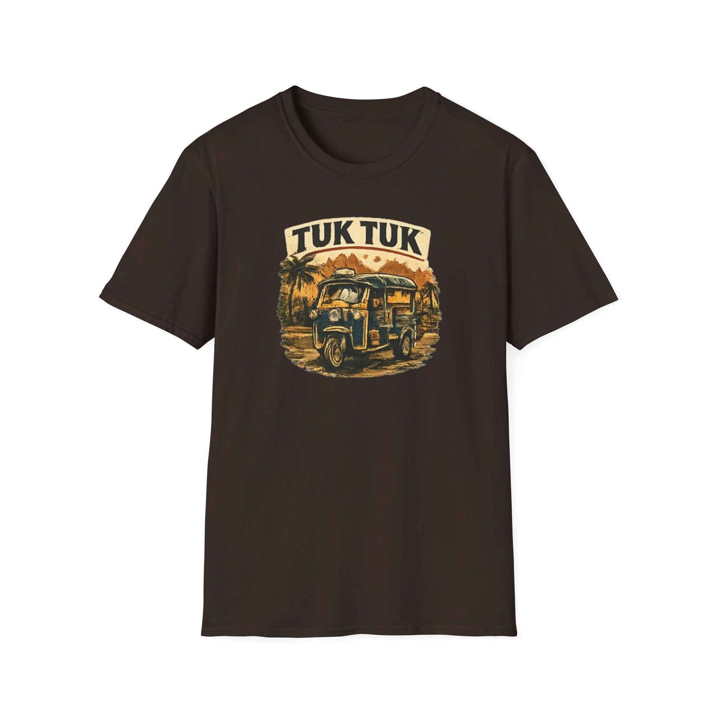 Tuk Tuk T-Shirt — Vintage Thailand Streetwear Retro Rikscha Motiv Herren Damen