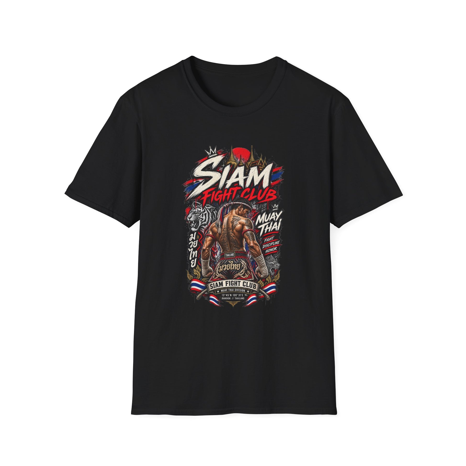 Muay Thai Shirt schwarz — Siam Boxer Thailand Streetwear