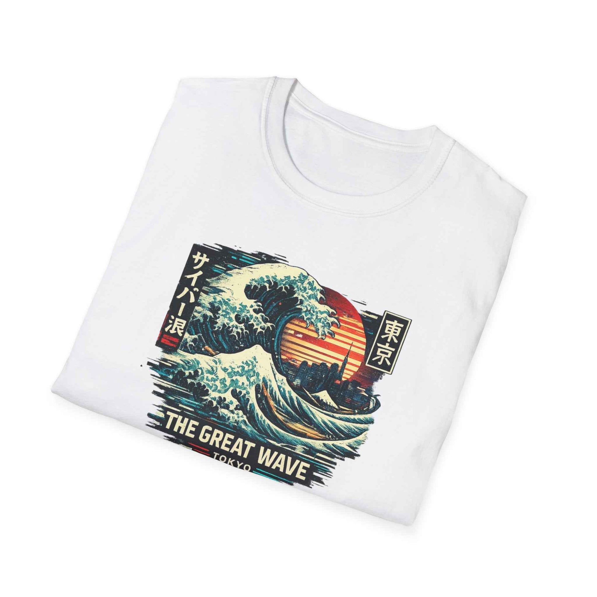 Great Wave Tokyo T-Shirt Navy — Japanese Streetwear Vorderansicht