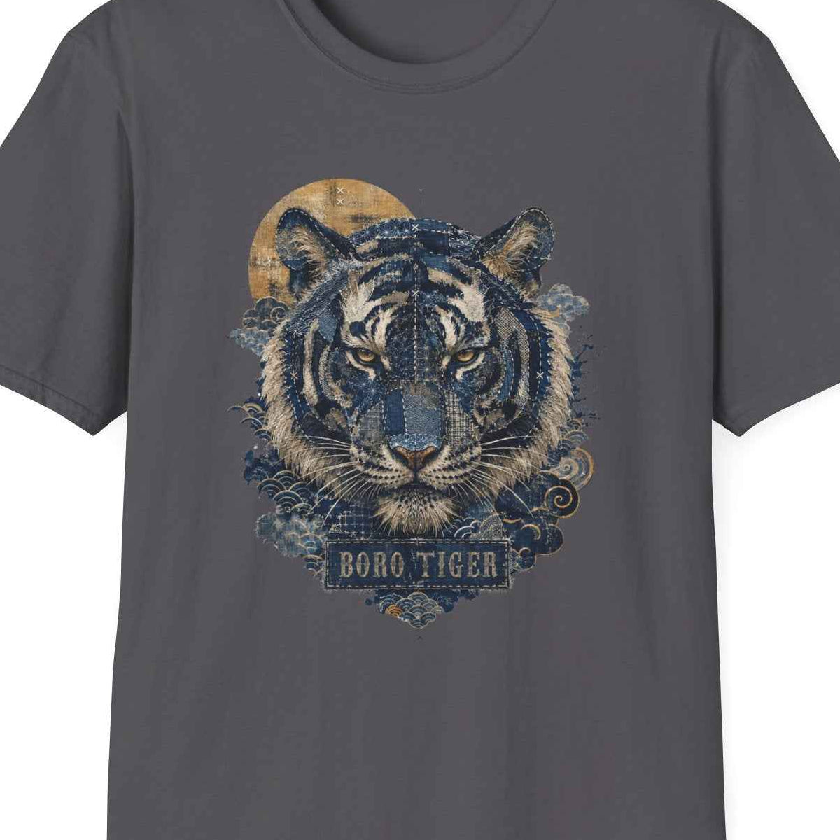 Boro Tiger T-Shirt – Vintage Japanese Streetwear | Wild Boys – Design Nahaufnahme