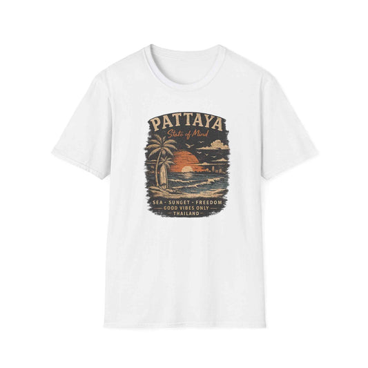 Pattaya State of Mind T-Shirt — Thailand Vintage Beach Sunset Graphic Tee | Reise Geschenk