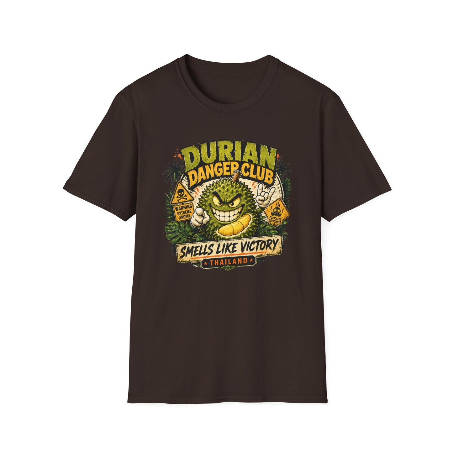 Durian Danger Club T-Shirt Thailand Funny Durian King of Fruits Graphic Tee Unisex
