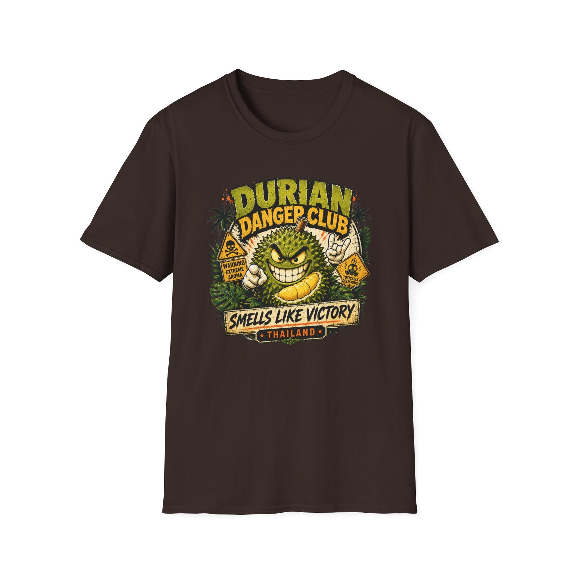 Durian Danger Club T-Shirt Thailand Funny Durian King of Fruits Graphic Tee Unisex