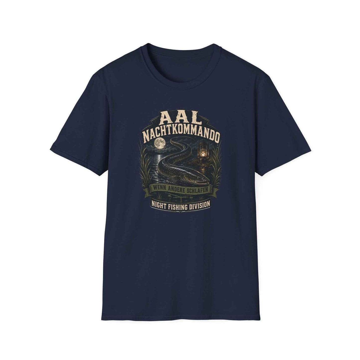 Aal Nachtkommando T-Shirt — Angler Shirt Rückansicht