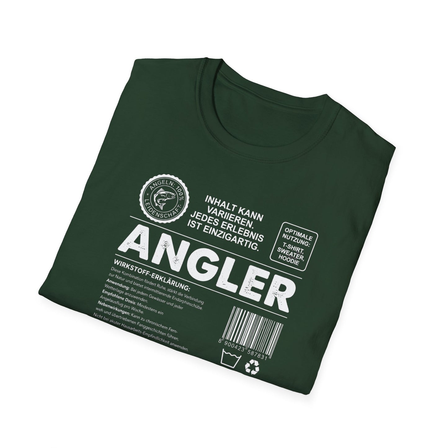 Angler T-Shirt Herren · Wirkstoff-Erklärung – Lustiges Angel-Statement Tee | Wild Boys Fishing