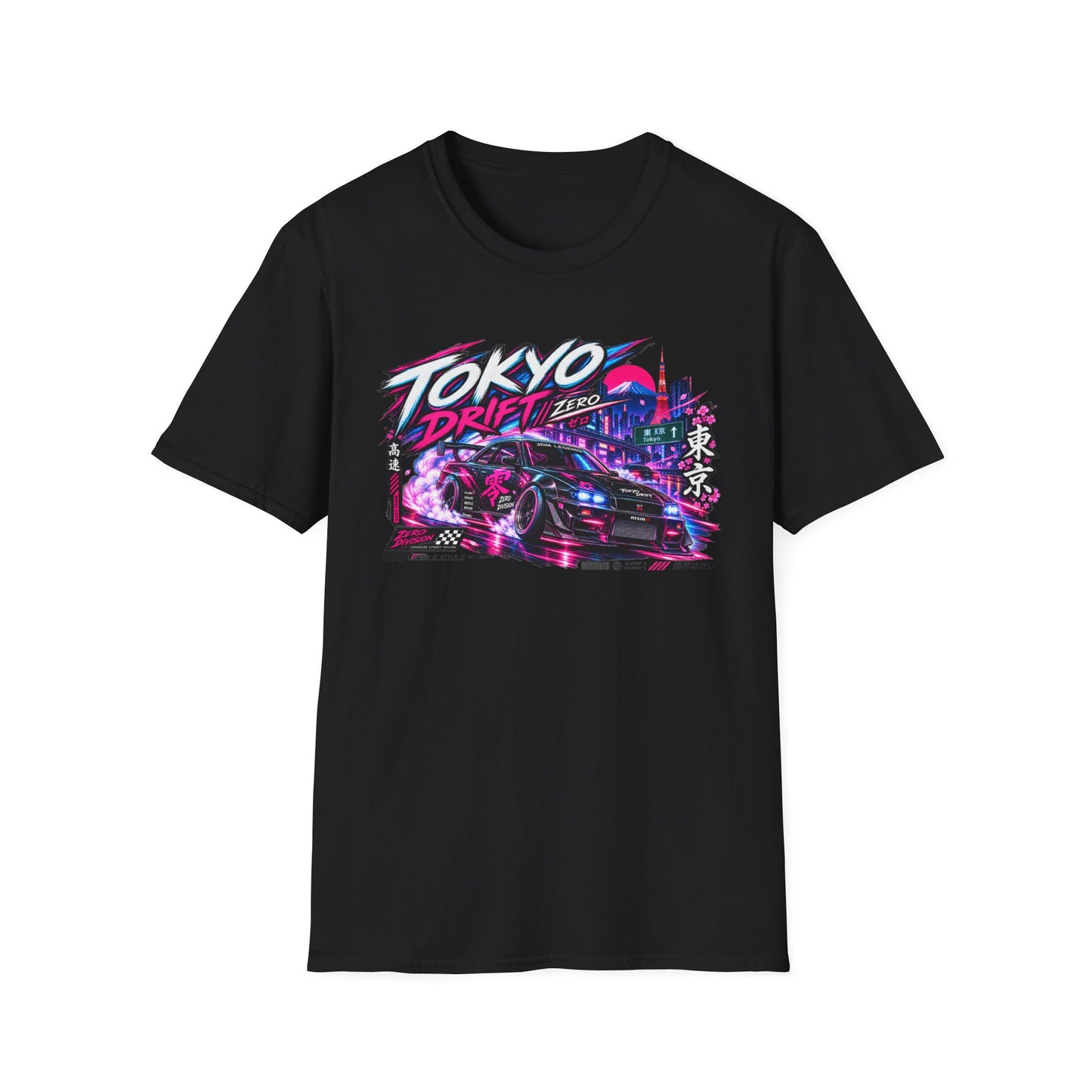 Tokyo Drift T-Shirt schwarz — JDM Racing Car Graphic Tee Geschenk