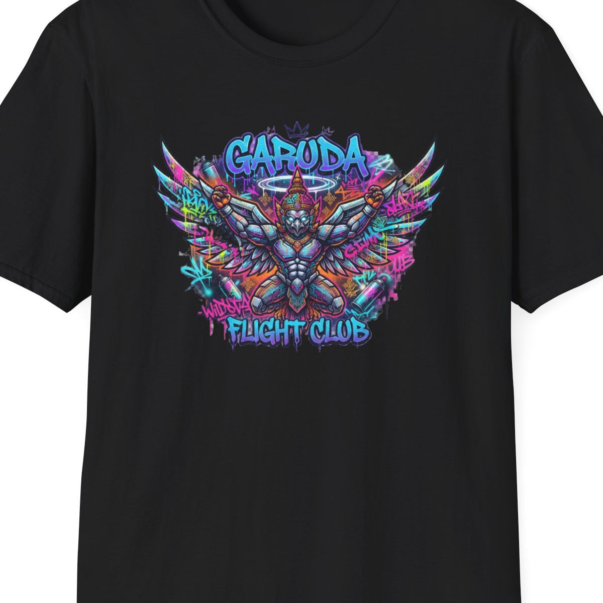 Black Garuda T-Shirt – Design Nahaufnahme