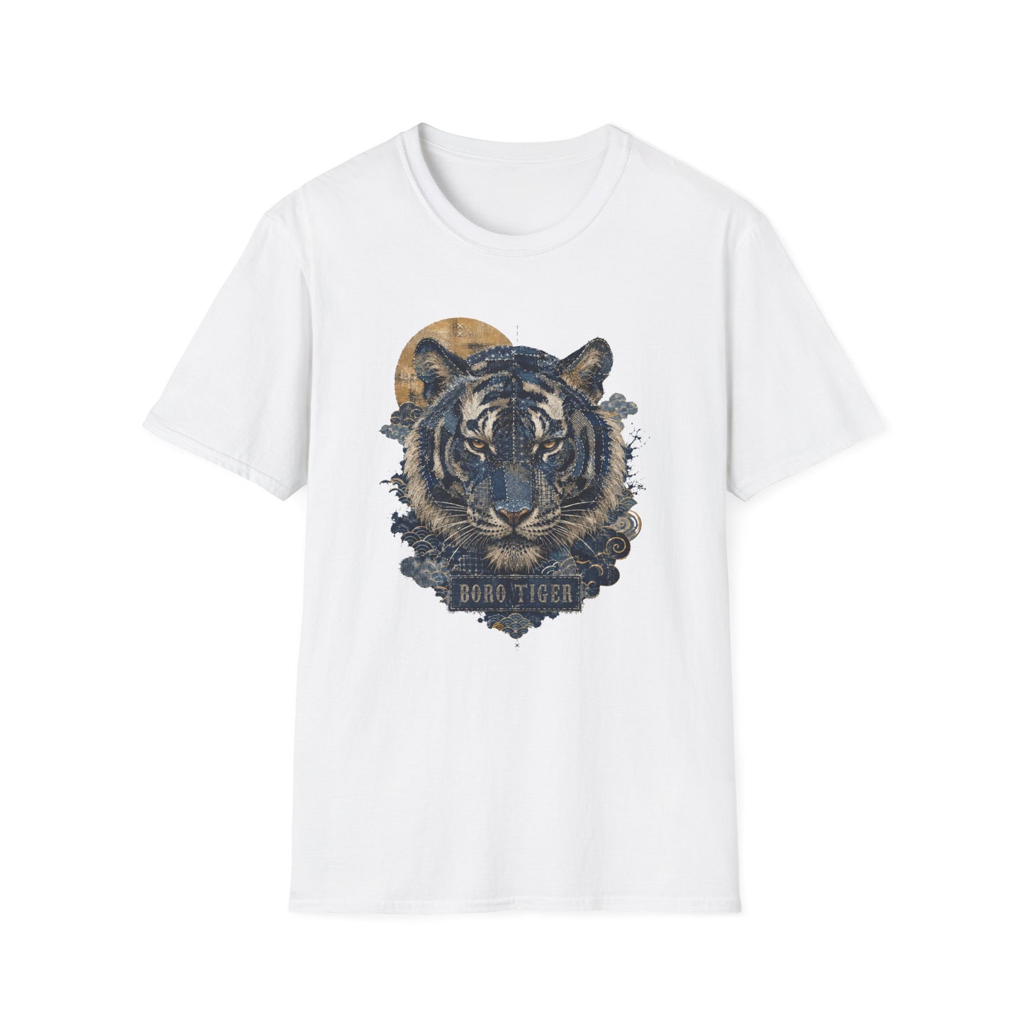 Boro Tiger T-Shirt weiß Vintage Tiger Graphic Tee Japanese Streetwear Geschenk