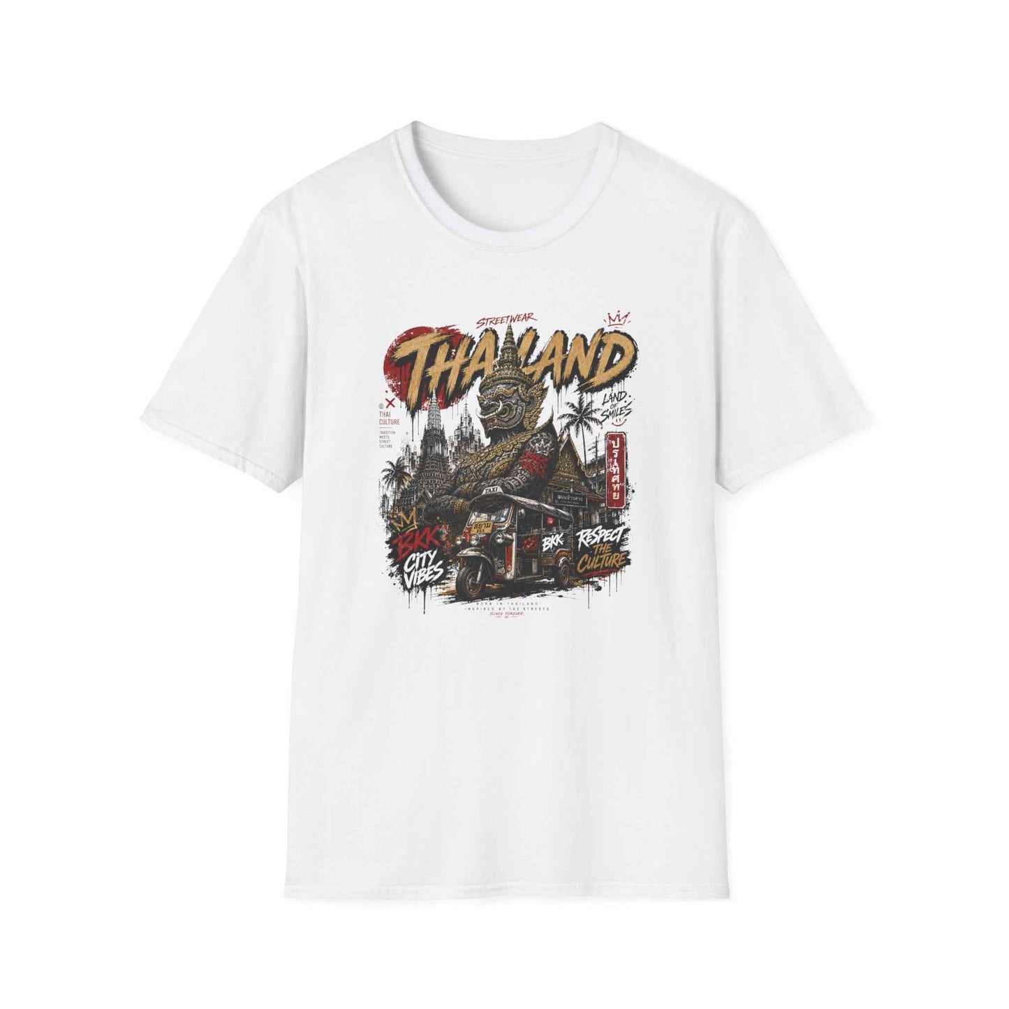 Bangkok Guardian T-Shirt weiß Thailand Streetwear Graphic Tee Geschenk