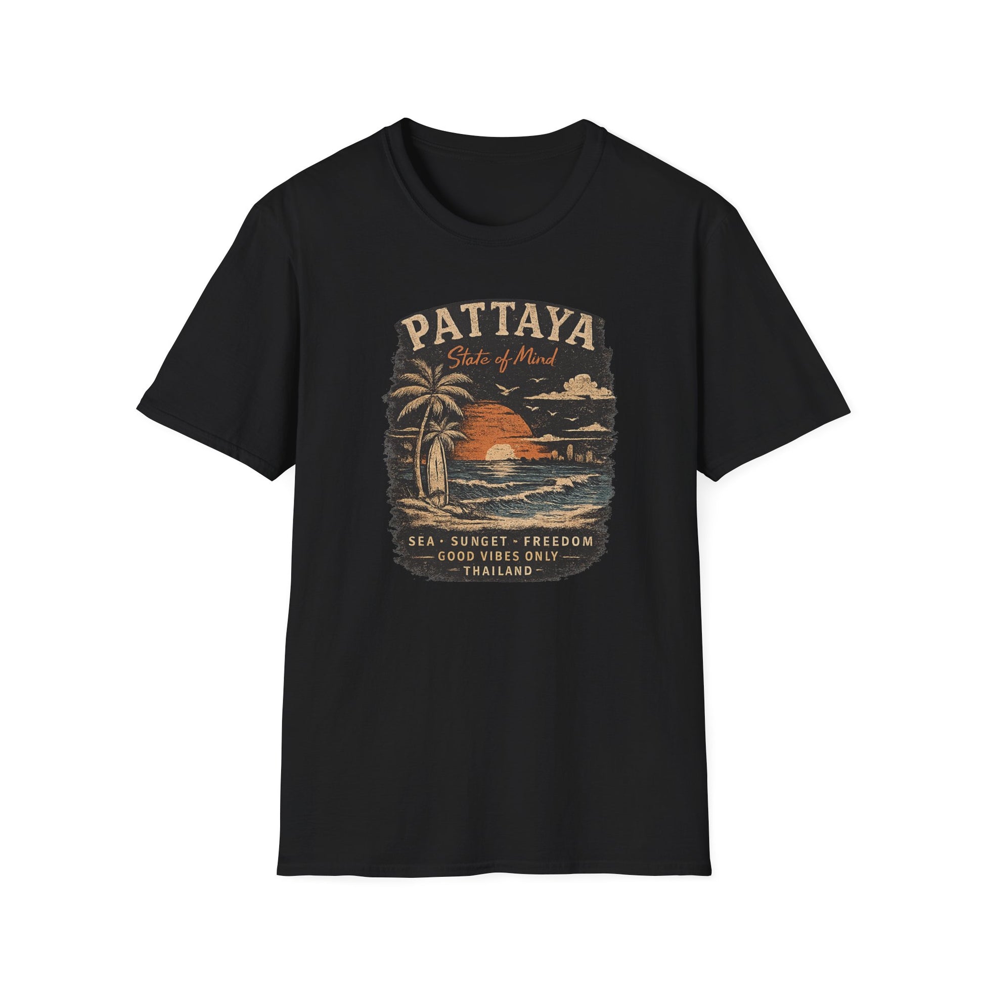 Pattaya State of Mind T-Shirt weiss — Thailand Streetwear Vorderansicht