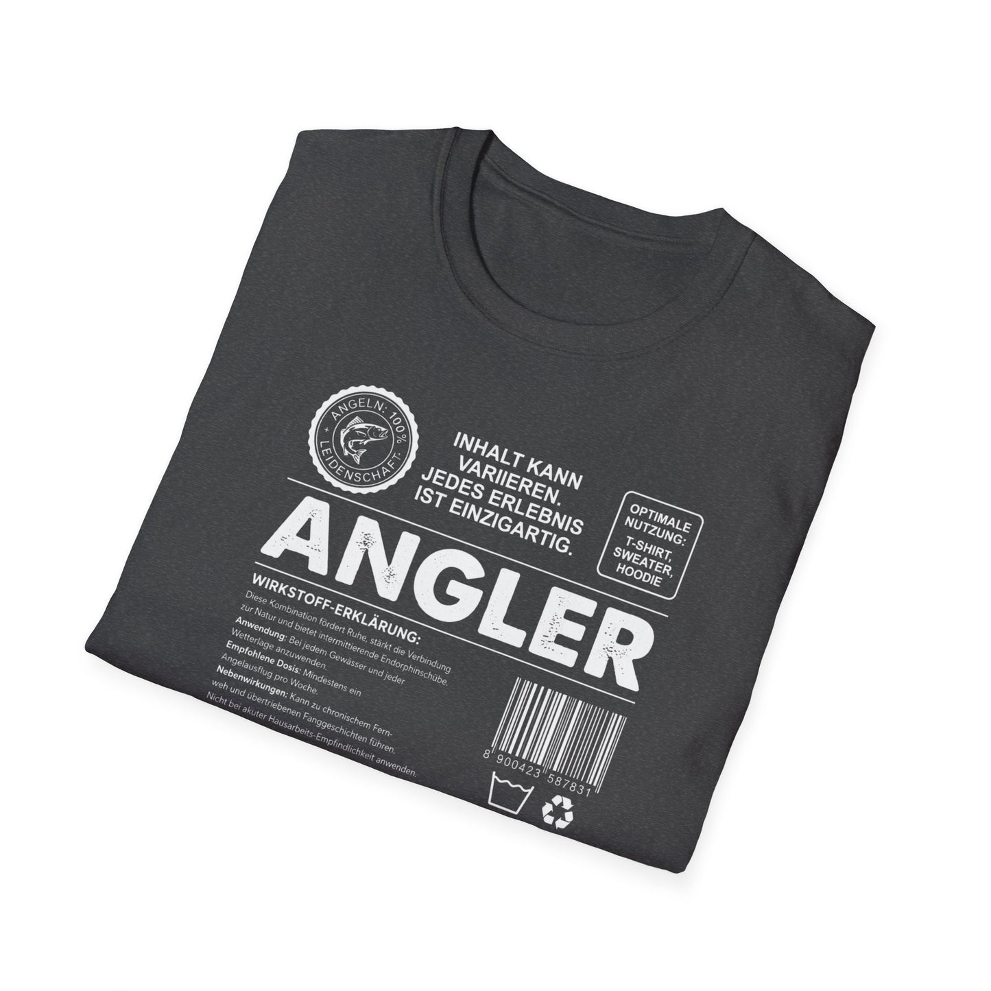 Angler T-Shirt Herren · Wirkstoff-Erklärung – Lustiges Angel-Statement Tee | Wild Boys Fishing