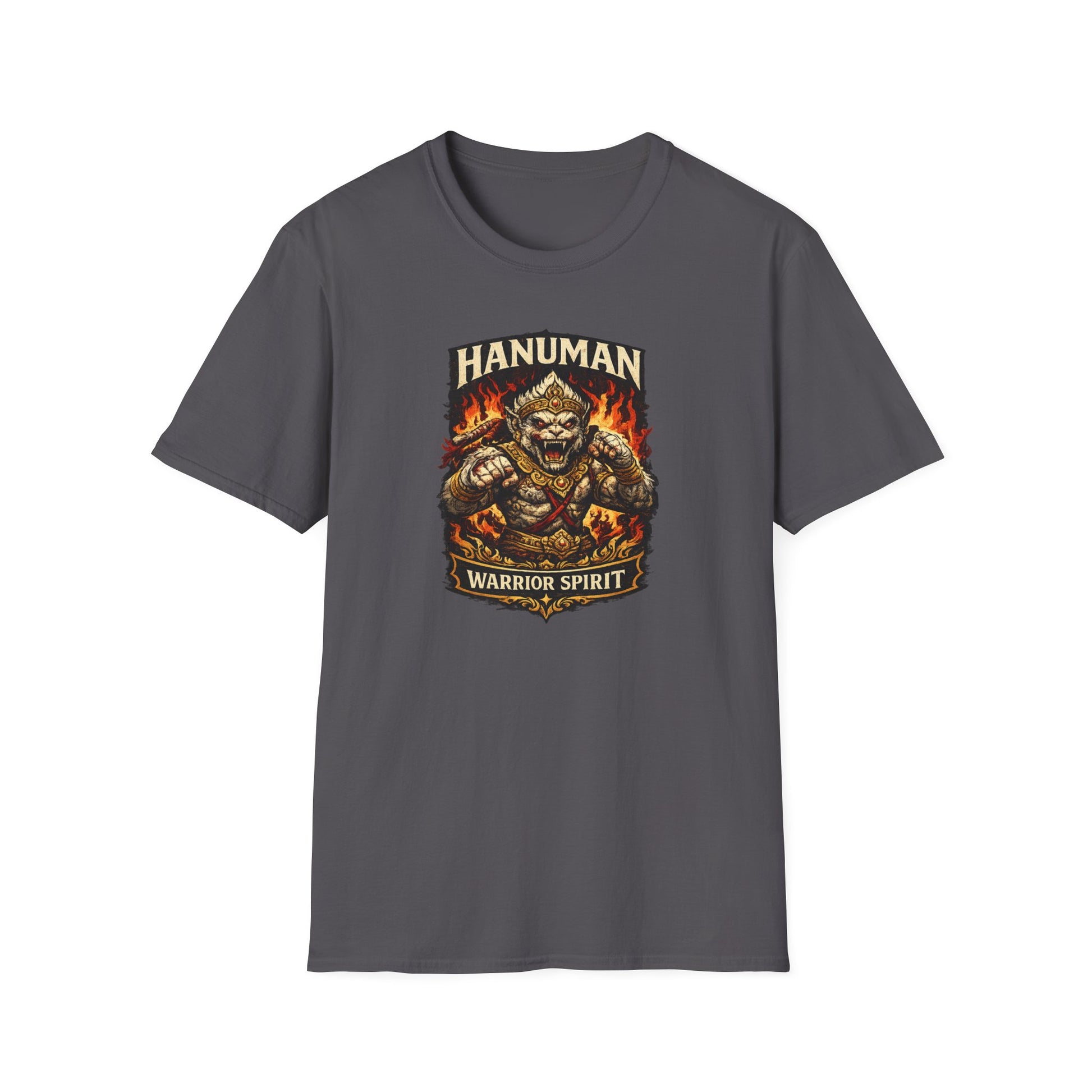 Hanuman Warrior Spirit T-Shirt Navy — Krieger-Emblem Streetwear Vorderansicht