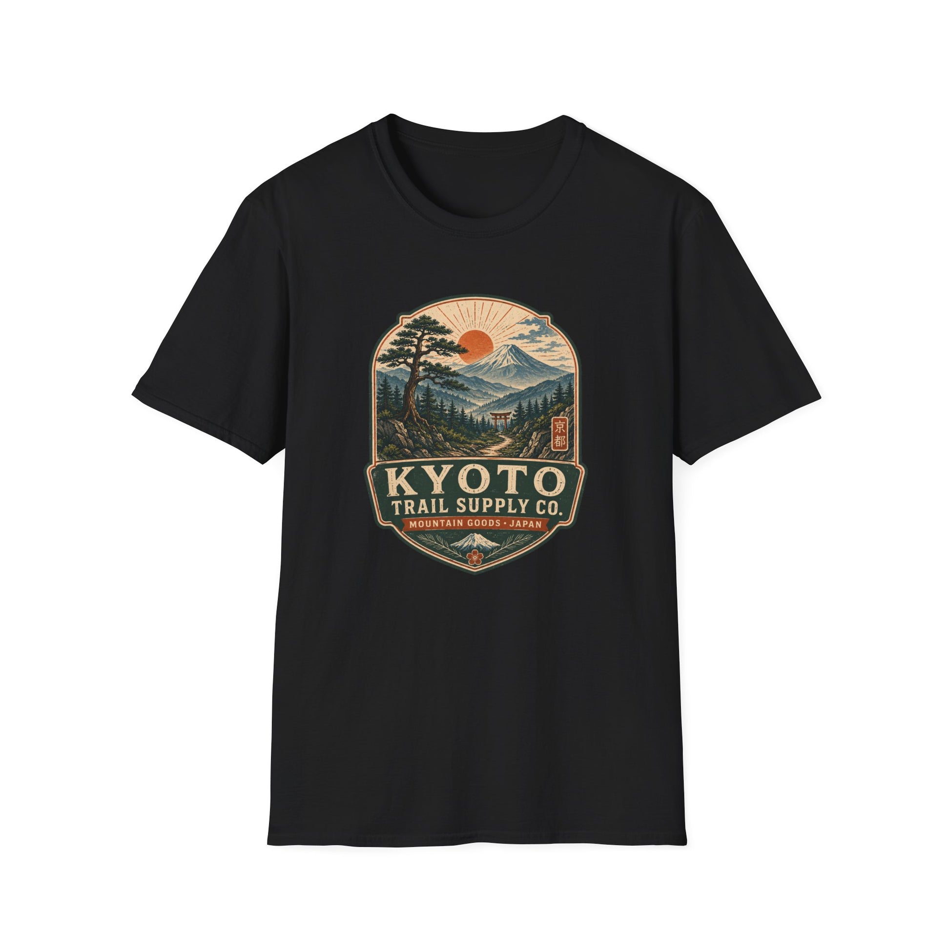 Kyoto Trail Supply Co. T-Shirt Schwarz Japan Streetwear Graphic Tee