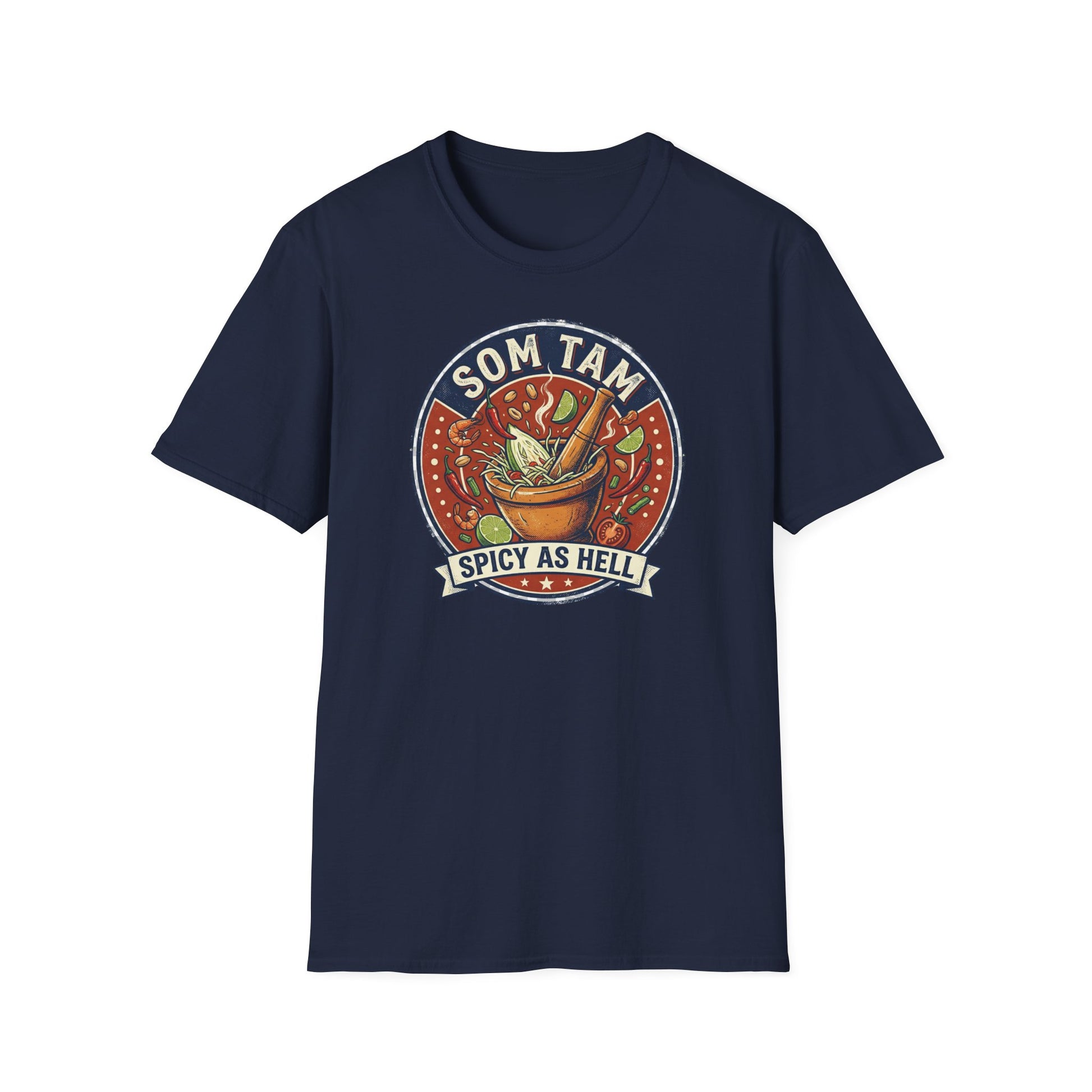 Som Tam T-Shirt schwarz Thai Food Graphic Tee Streetwear