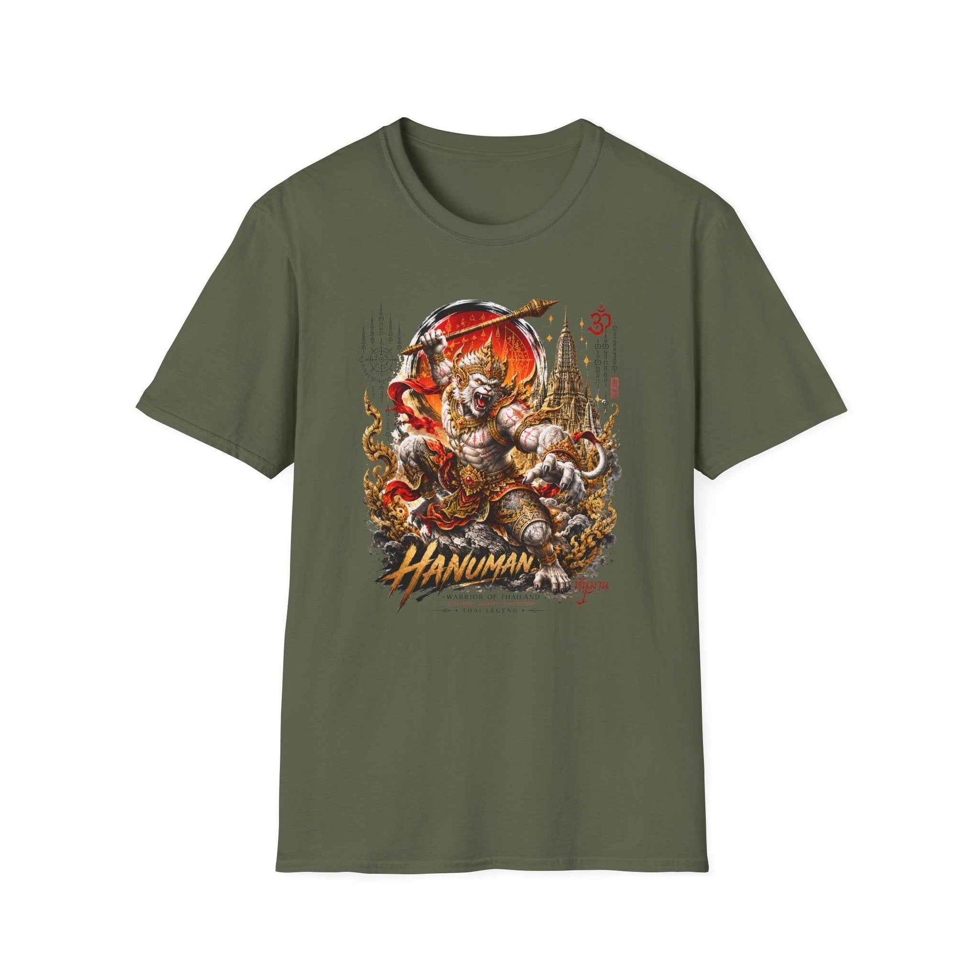 Hanuman T-Shirt — Muay Thai Sak Yant Thai Streetwear Herren Damen